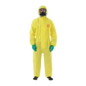 Yellow Coveralls Hooded Size S