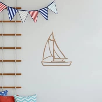 Sailboat - Copper Copper Decorative Metal Wall Accessory