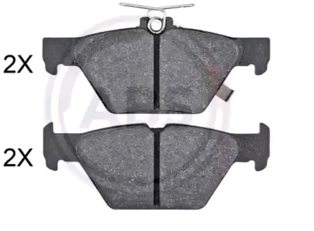 A.B.S. 35119 Brake pad set with acoustic wear warning Brake Pad Set,disc brake (402)