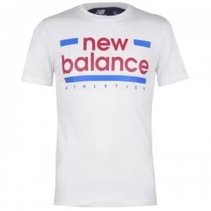 New Balance Mens Line T-Shirt - White