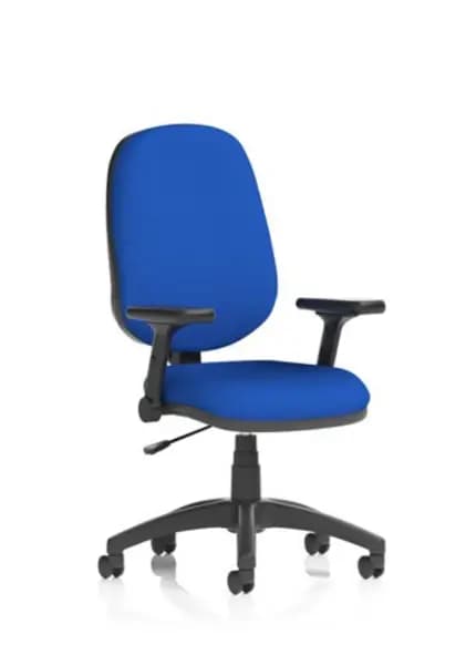Eclipse Eclipse Plus I Lever Task Operator Chair Bespoke Colour Stevia Blue With Height Adjustable And Folding Arms KCUP1713