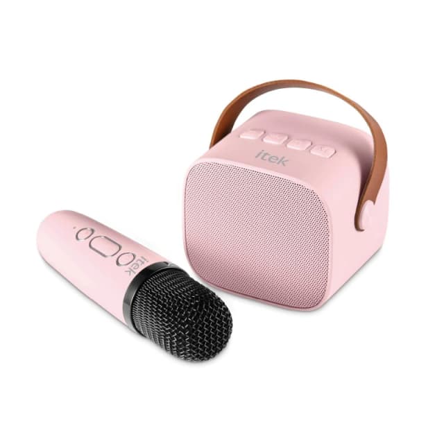 iTek 5W BT Speaker w/ Wireless Mic - Pink Pink M