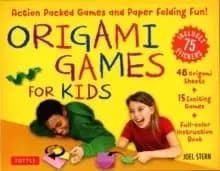 Origami Games for Kids Kit : Action Packed Games and Paper Folding Fun! [Origami Kit with Book, 48 Papers, 75 Stickers, 15 Exciting Games, Easy-to-Ass