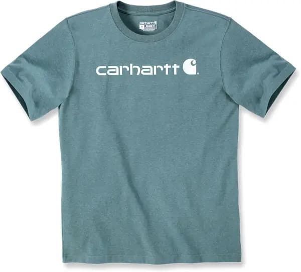 Carhartt EMEA Core Logo Workwear Short Sleeve T-Shirt, green-blue, Size 2XL