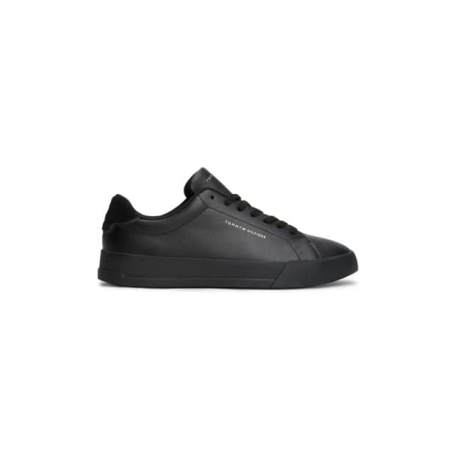 Tommy Hilfiger Court Leather Low Top Trainers Black male 8 (42)