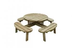 Forest Garden Circular Picnic Table