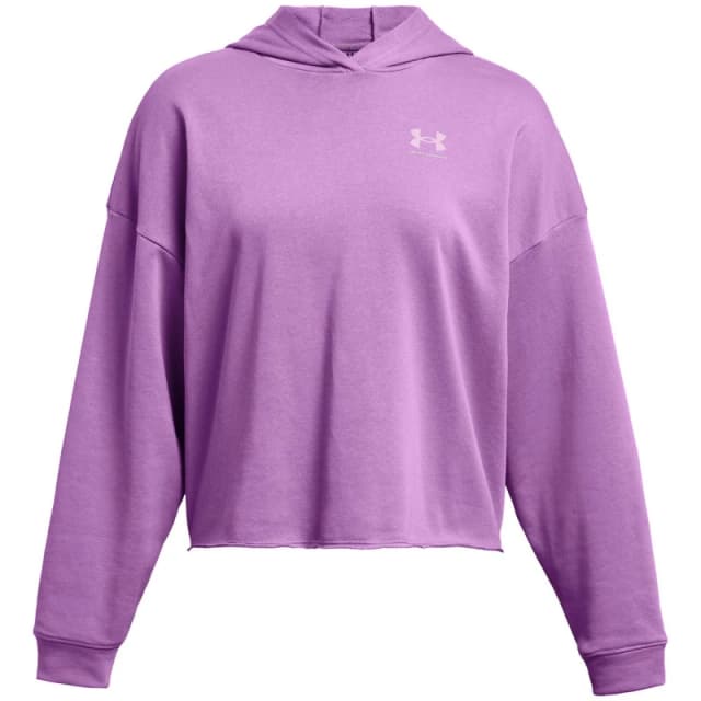 Under Armour Womens Rival Terry Crew Sweatshirt Purple female 10 (S)