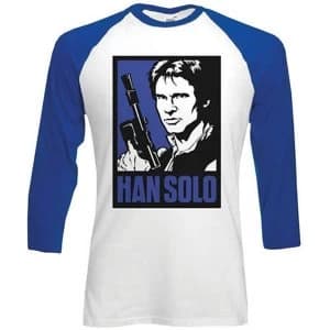 Star Wars - Classic Han Block Unisex Large T-Shirt - Blue,White