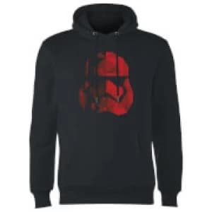 Star Wars Jedi Cubist Trooper Helmet Black Hoodie - Black