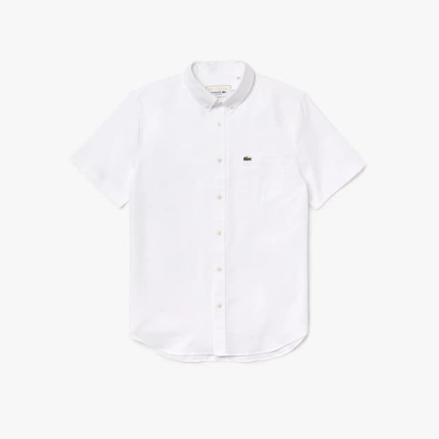 Lacoste Regular Fit Cotton Shirt - White White M