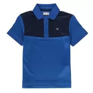 Callaway Youth Colour Block Polo Shirt Juniors - Blue