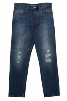 Mens French Connection Power Denim Nightcrawler Jeans Petrol Blue
