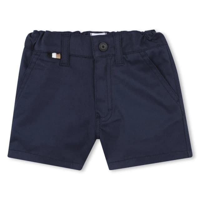 Boss Kids Multiple Pocket Adjustable Cargo Shorts Navy 849 male 9 Mnth