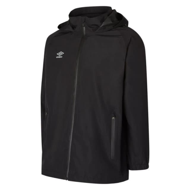 Umbro Umbro Men Club Essential Waterproof Jacket in Black Size: Small Black S Male 5063377291940