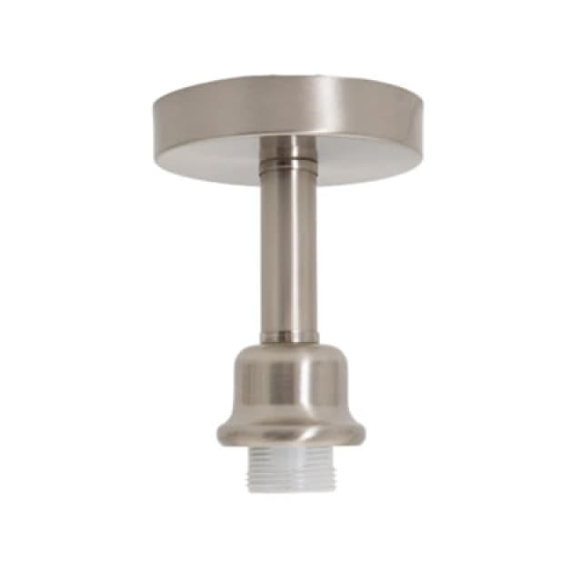 Happy Homewares Contemporary Designer Short Semi Flush Satin Nickel Ceiling Rose Light