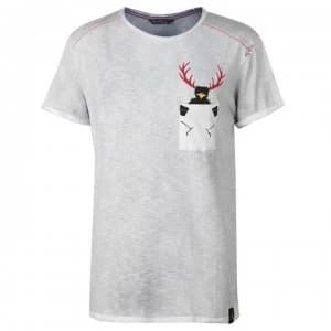 Chillaz Street Hirschkrah T Shirt Mens - Grey