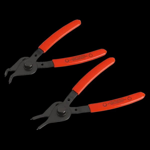 Sealey AK8445 Circlip Pliers Set 2pc Reversible Straight/Bent Nose 12-25mm