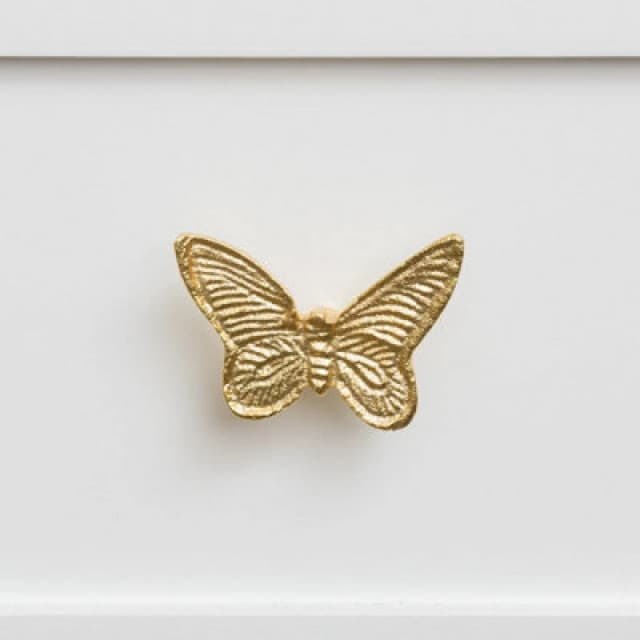 Melody Maison Gold Butterfly Drawer Knob Gold