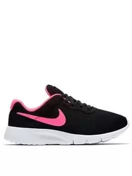 Nike Tanjun Junior Girls Trainers - Black/Pink, Size 3