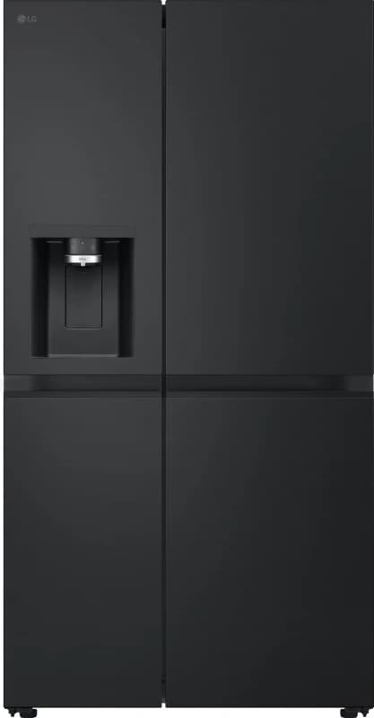 LG NatureFRESH GSLE81EPBD Total No Frost American Fridge Freezer - Matte Black - D Rated