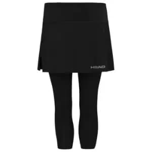 Head Club three quarterTights Skort Womens - Black