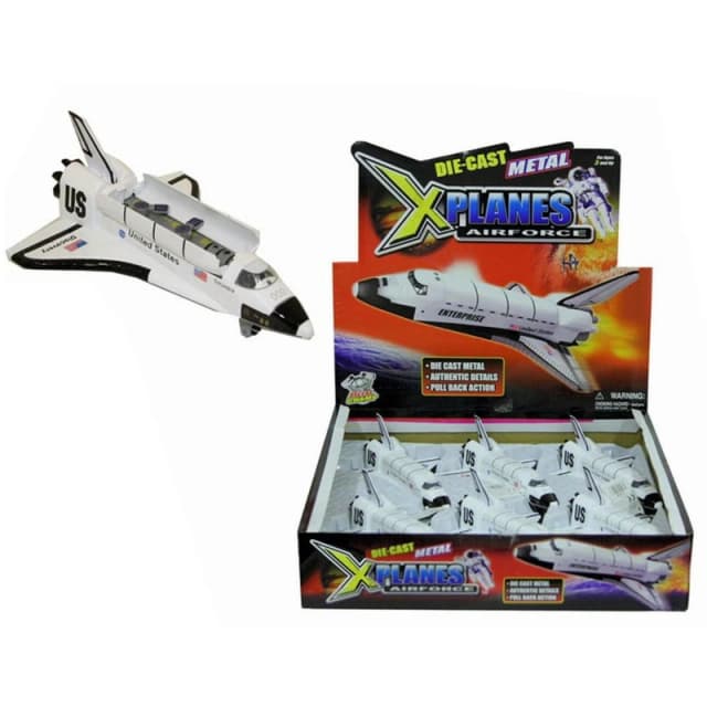X Planes Airforce 6" Metal Die Cast Space Shuttle Multi unisex