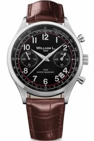 Mens William L 1985 Vintage Chrono Chronograph Watch WLAC01NRCM