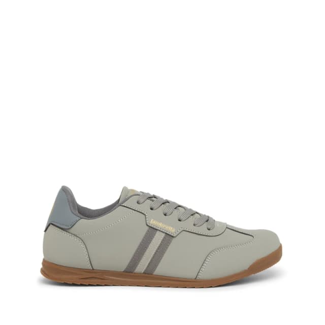 Lambretta Mens Tackle Court Trainers Charcoal/Grey male 11 (46)