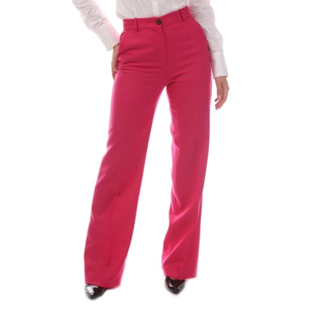 Boss Womens Tireka Luxurious Wool Trousers Bright Pink female 4 (XXS)
