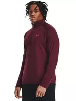 Under Armour Mens Training Tech 2.0 1/2 Zip - Red, Red Size M Men