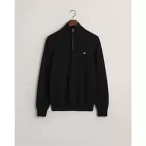 Gant Casual Cotton Halfzip Cream S - Black