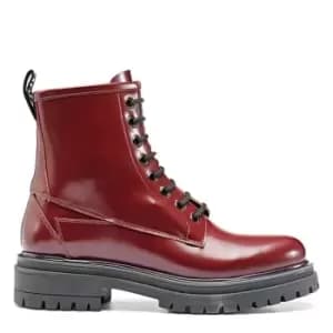 Hugo Alpha Lace Up Boot - Red