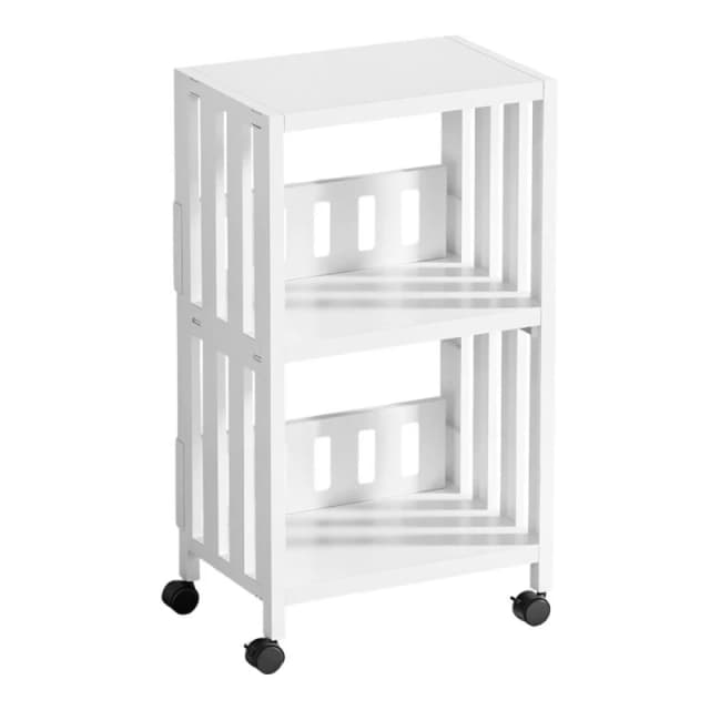 LIFE IDEAS Multi-Tier Rolling Storage Trolley White unisex 4 Tier