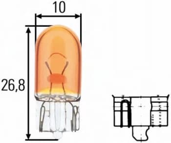Bulb 8GP003594-543 by Hella - 10 Units