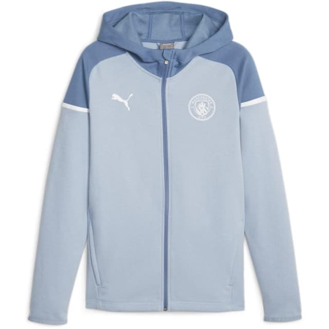 Puma Mcfc Casuals Hooded Jkt Hoody Mens Blue Wash male S