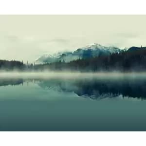 Origin Murals Misty Mountain Lake Ink Wall Mural - 3.5m x 2.8m