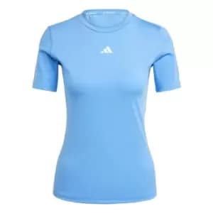 adidas Techfit Training T-Shirt Womens - Blue