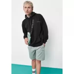 Mennace Badge Hoodie - Black