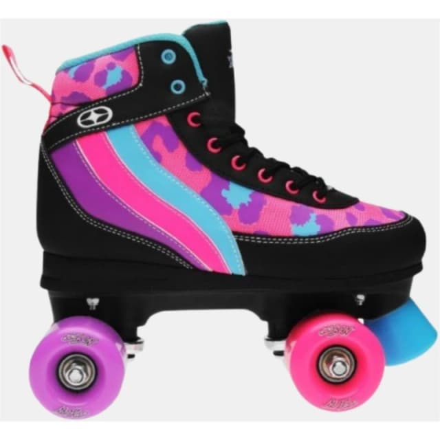 Hot Tuna HotTuna Retro Quad Skates Junior Blk/Pnk/Purp female C12 (30.5)