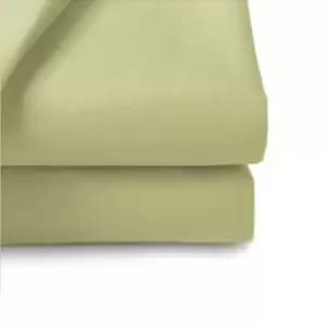 Belledorm 200 Thread Count Fitted Sheet, King , Olive