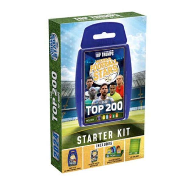 Top Trumps World Football Stars Top 200 Starter Kit Male TL50101