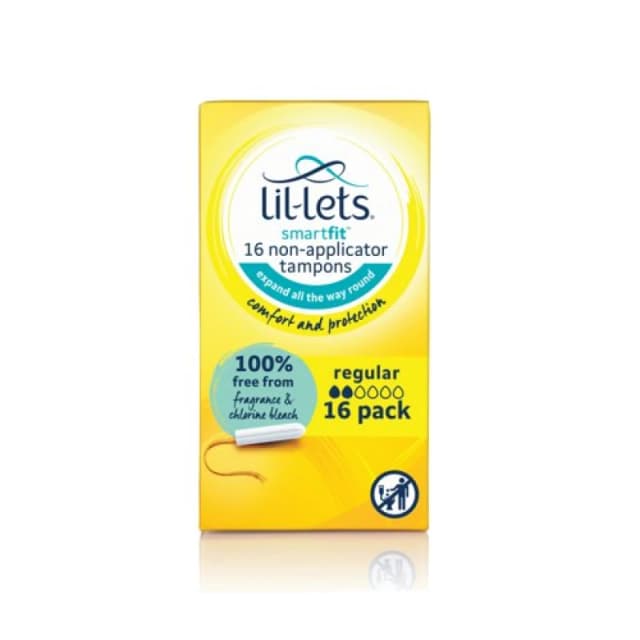 Lil-Lets Lil-Lets Non-Applicator Tampons Regular x16 (Pack of 6) 8210478P 8210478P