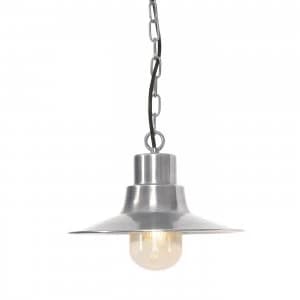 1 Light Outdoor Ceiling Chain Lantern Antique Nickel IP44, E27