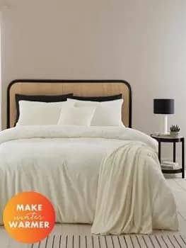 Catherine Lansfield Boucle Duvet Cover Set In Cream