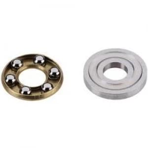 Reely Deep groove ball bearing axial Chrome steel Inside diameter 4mm Outside diameter 12mm Rotational speed max