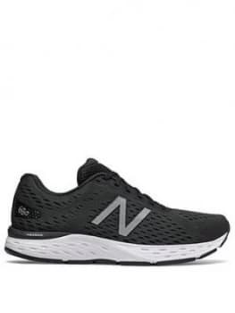 New Balance 680 V6 - Black/White, Size 10, Men