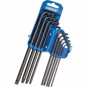 Draper 9 Piece Extra Long Torx Key Set