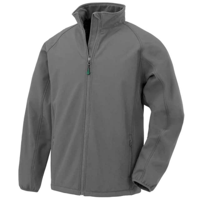 Result Result Men Printable Soft Shell Jacket in Grey Size: Small Grey S Male 5063300510735