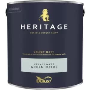 Dulux Heritage Velvet Matt Green Oxide Matt Emulsion Paint 2.5L