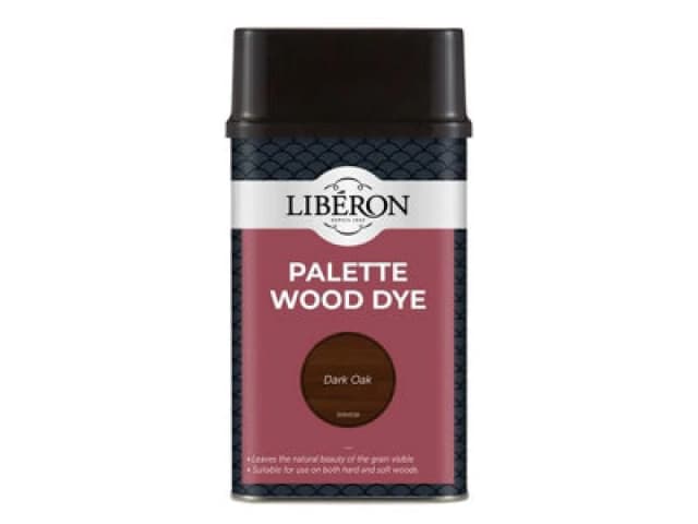 Liberon 126741 Palette Wood Dye Dark Oak 500Ml Libwdpdo500N